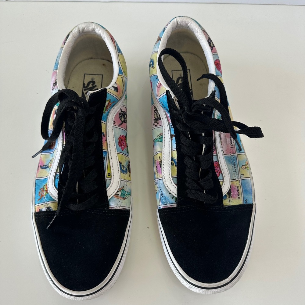 Vans Old Skool Loteria Skate Shoes Sneakers Black Multi‎ Mens Size 12 streetwear - Picture 2 of 6